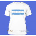 T-Shirt Wort auf Flagge "Argentina"