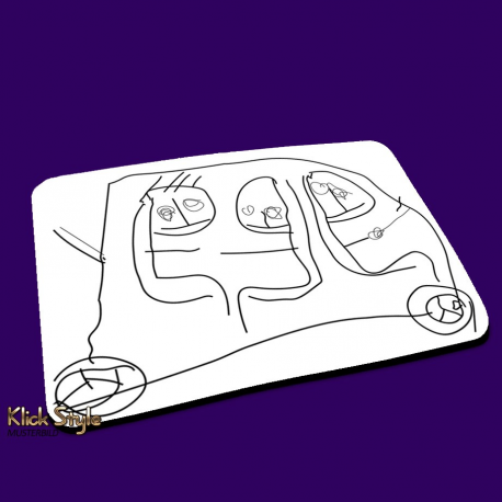 Mousepad "Kinder Design" mit nachgearbeiteter Kinder-Kunst